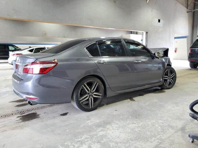 1HGCR2F51GA171721 - 2016 HONDA ACCORD SPORT ნაცრისფერი ფოტო 3