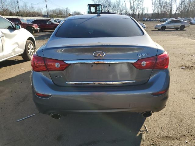 JN1BV7AR8FM411263 - 2015 INFINITI Q50 BASE GRAY photo 6