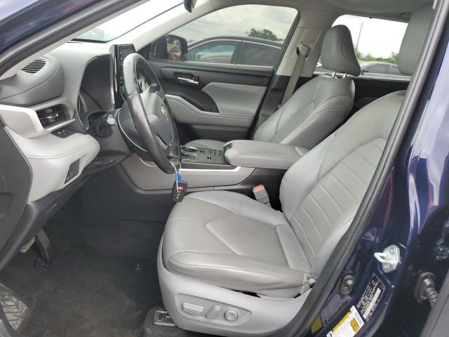 5TDGZRAHXNS541493 - 2022 TOYOTA HIGHLANDER XLE ლურჯი ფოტო 7