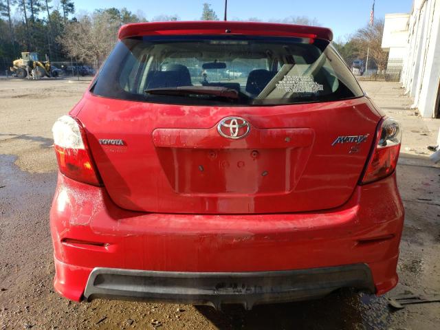 2T1KE40E99C018903 - 2009 TOYOTA COROLLA MA S RED photo 6