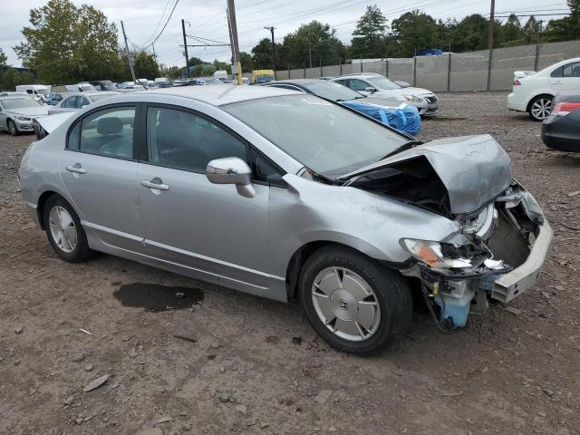 JHMFA36218S004056 - 2008 HONDA CIVIC HYBRID SILVER photo 4