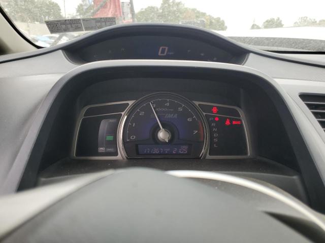 JHMFA36218S004056 - 2008 HONDA CIVIC HYBRID SILVER photo 9