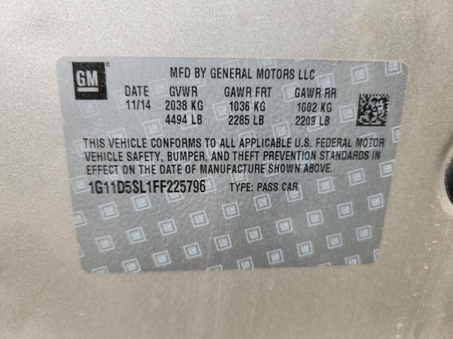 1G11D5SL1FF225796 - 2015 CHEVROLET MALIBU 2LT TAN photo 12