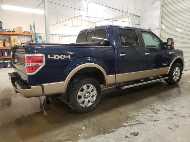 1FTFW1ET9EKD15988 - 2014 FORD F150 SUPERCREW BLUE photo 3