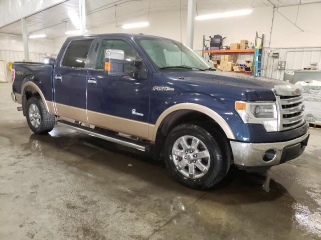 1FTFW1ET9EKD15988 - 2014 FORD F150 SUPERCREW BLUE photo 4