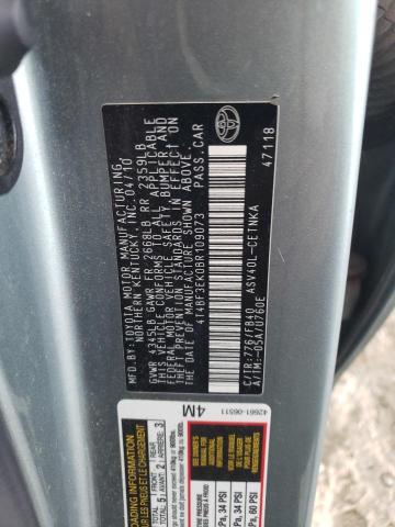 4T4BF3EK0BR109073 - 2011 TOYOTA CAMRY BASE TEAL photo 12