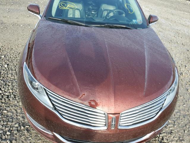 3LN6L2G90GR624145 - 2016 LINCOLN MKZ BROWN photo 11