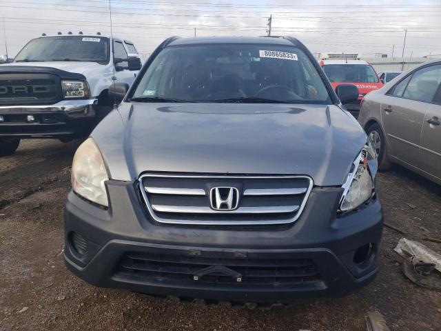 JHLRD78576C021166 - 2006 HONDA CR-V LX GRAY photo 5