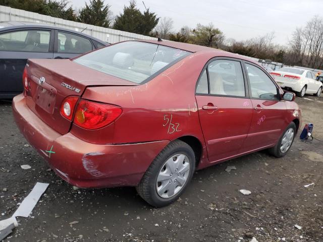 2T1BR32E03C078264 - 2003 TOYOTA COROLLA CE RED photo 3