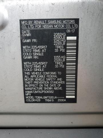 KNMAT2MT6JP506582 - 2018 NISSAN ROGUE S SILVER photo 13