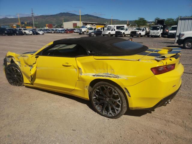 1G1FH3D76J0158171 - 2018 CHEVROLET CAMARO SS YELLOW photo 2