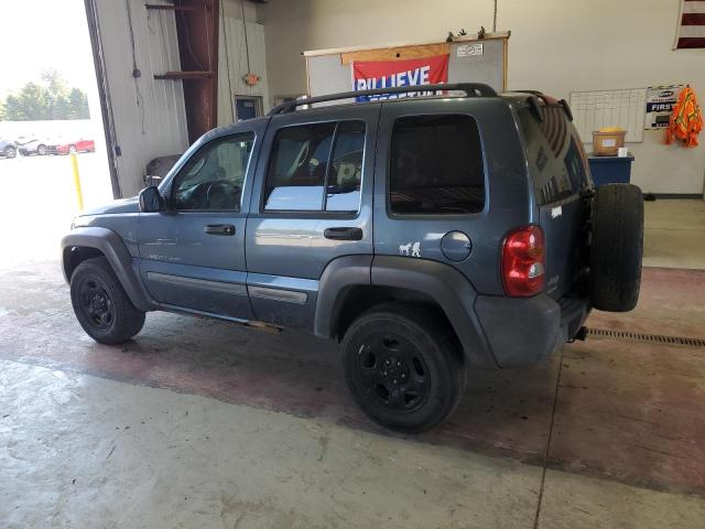 1J4GL48K52W279944 - 2002 JEEP LIBERTY SPORT BLUE photo 2