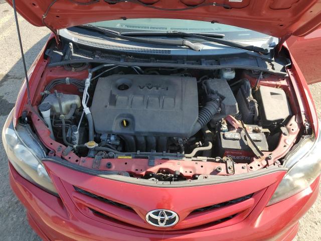 2T1BU4EE5DC048551 - 2013 TOYOTA COROLLA BASE Qırmızı foto 11