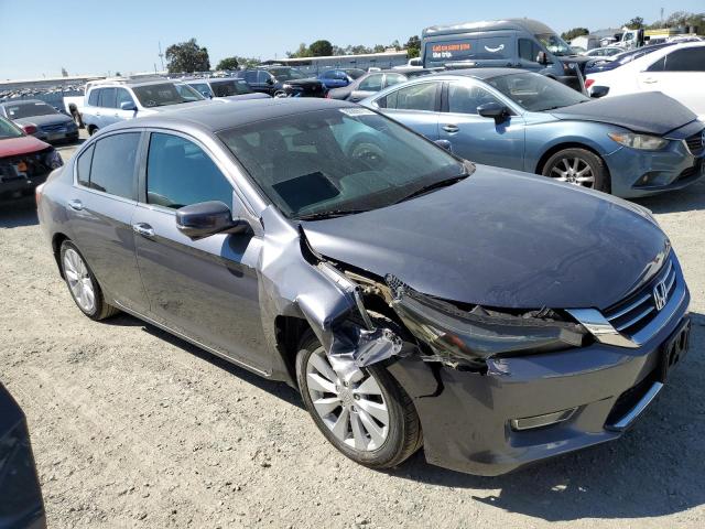 1HGCR2F80DA175619 - 2013 HONDA ACCORD EXL GRAY photo 4