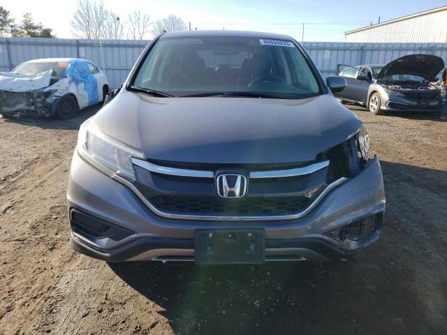 2HKRM4H49FH125617 - 2015 HONDA CR-V SE GRAY photo 5