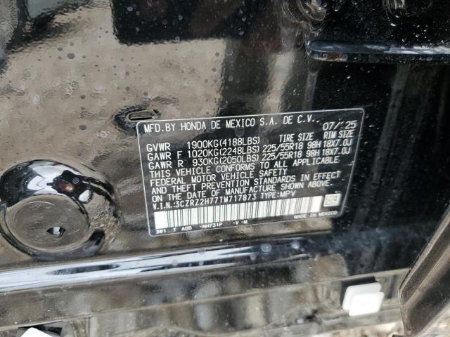 3CZRZ2H77TM717873 - 2026 HONDA HR-V EXL BLACK photo 14