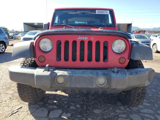 1J4FA24139L773184 - 2009 JEEP WRANGLER X RED photo 5