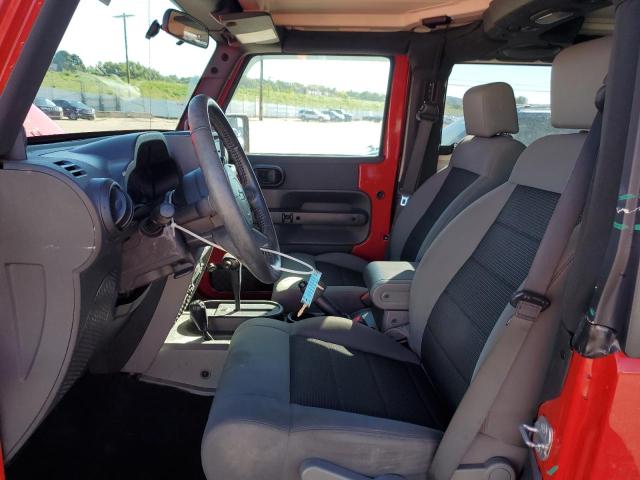 1J4FA24139L773184 - 2009 JEEP WRANGLER X RED photo 7