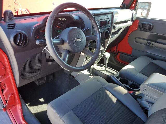 1J4FA24139L773184 - 2009 JEEP WRANGLER X RED photo 8