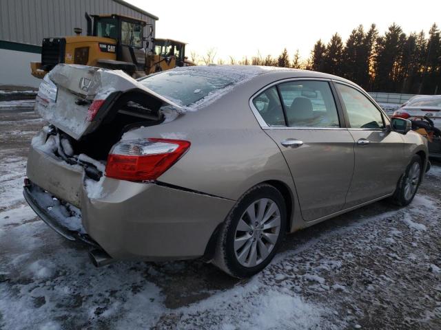 1HGCR2F89EA115016 - 2014 HONDA ACCORD EXL TAN photo 3