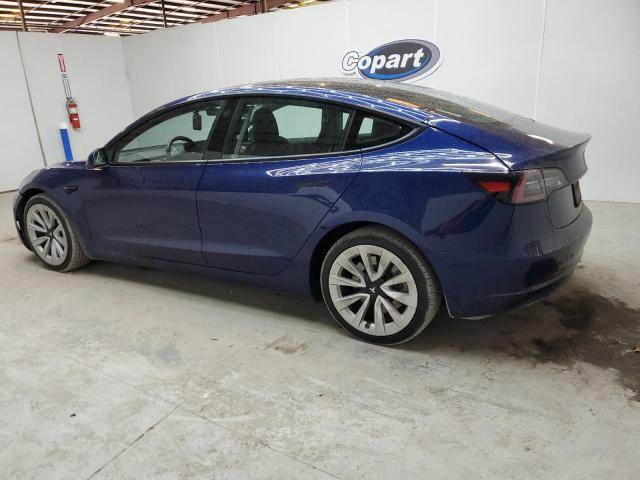 5YJ3E1EAXNF370113 - 2022 TESLA MODEL 3 BLUE photo 2