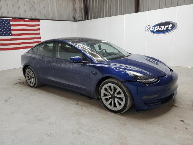 5YJ3E1EAXNF370113 - 2022 TESLA MODEL 3 BLUE photo 4