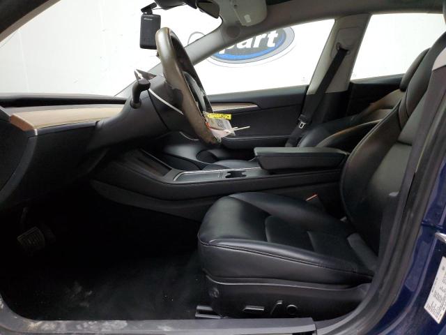 5YJ3E1EAXNF370113 - 2022 TESLA MODEL 3 BLUE photo 7