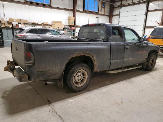 1B7GL22Y7WS641566 - 1998 DODGE DAKOTA BLACK photo 3