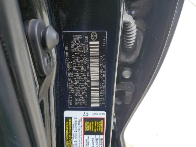 4T1BF1FK0CU060357 - 2012 TOYOTA CAMRY BASE 黑色 照片 12