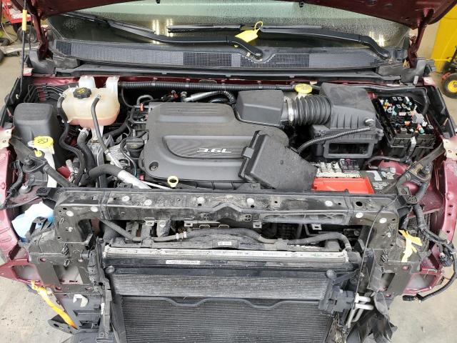 2C4RC1EG1HR643808 - 2017 CHRYSLER PACIFICA TOURING L PLUS MAROON photo 11