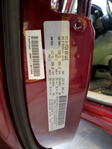 2C4RC1EG1HR643808 - 2017 CHRYSLER PACIFICA TOURING L PLUS MAROON photo 13