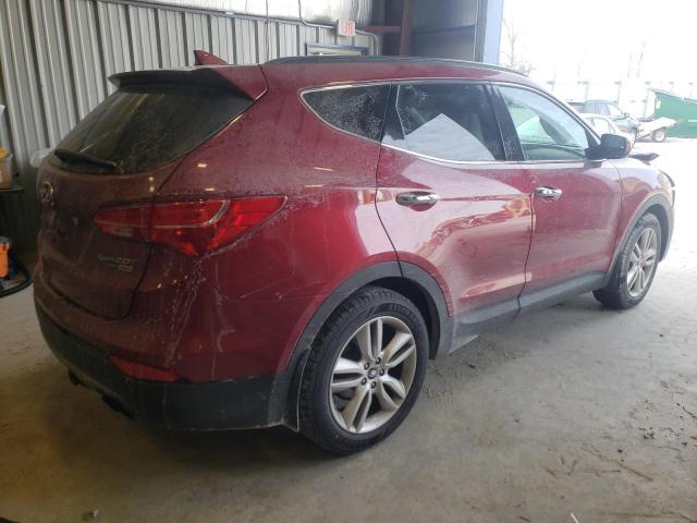 5XYZWDLA0FG235776 - 2015 HYUNDAI SANTA FE S RED photo 3