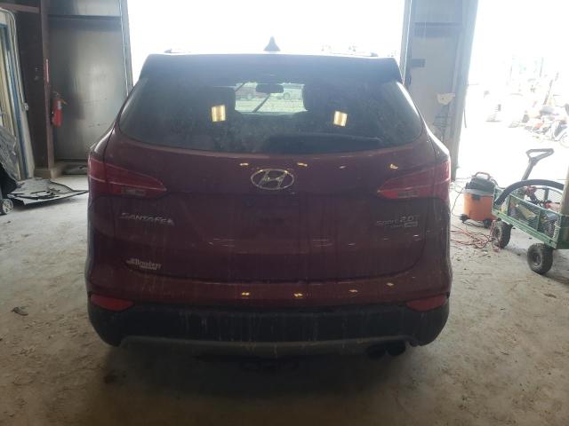 5XYZWDLA0FG235776 - 2015 HYUNDAI SANTA FE S RED photo 6