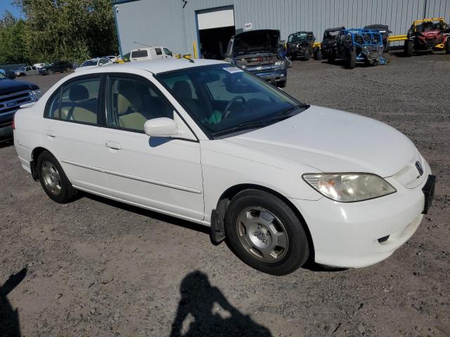 JHMES96675S021499 - 2005 HONDA CIVIC HYBRID თეთრი ფოტო 4