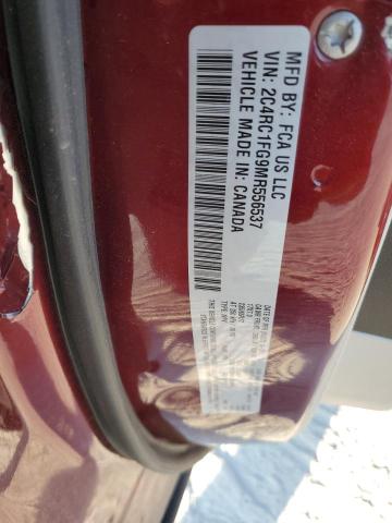 2C4RC1FG9MR556537 - 2021 CHRYSLER PACIFICA TOURING Bordeaux Foto 14