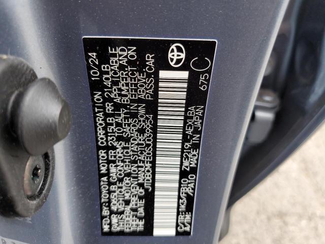 JTDBCMFE0SJ039954 - 2025 TOYOTA COROLLA LE BLUE photo 13