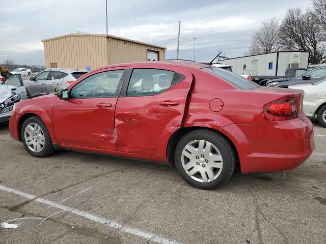 1C3CDZAB5EN228337 - 2014 DODGE AVENGER SE RED photo 2