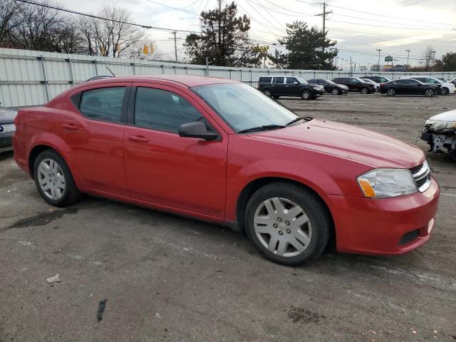 1C3CDZAB5EN228337 - 2014 DODGE AVENGER SE RED photo 4