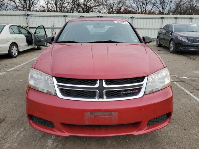 1C3CDZAB5EN228337 - 2014 DODGE AVENGER SE RED photo 5