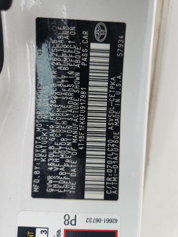 4T1BF1FK6FU917981 - 2015 TOYOTA CAMRY LE 白色 照片 12