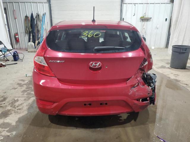 KMHCT5AE8HU310540 - 2017 HYUNDAI ACCENT SE RED photo 6