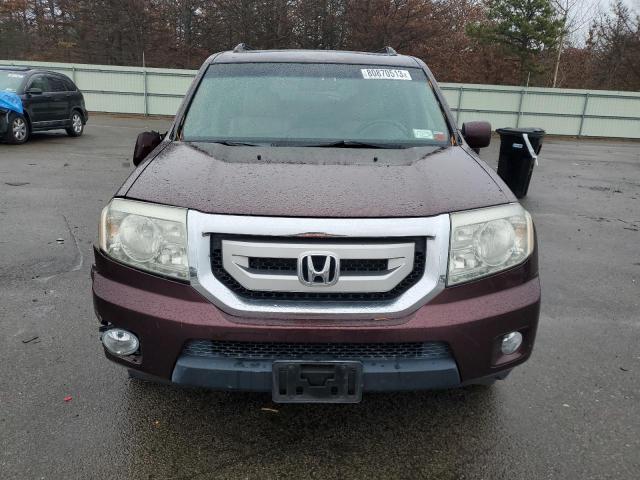 5FNYF4H66BB051542 - 2011 HONDA PILOT EXL BURGUNDY photo 5