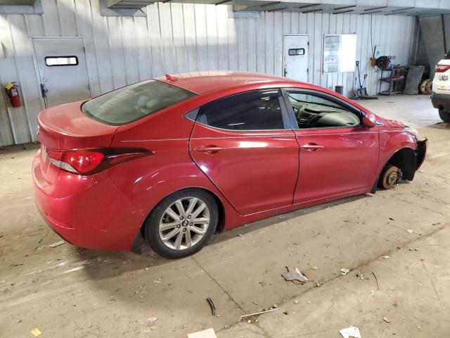 KMHDH4AE8FU381427 - 2015 HYUNDAI ELANTRA SE RED photo 3