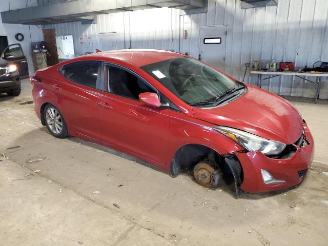 KMHDH4AE8FU381427 - 2015 HYUNDAI ELANTRA SE RED photo 4