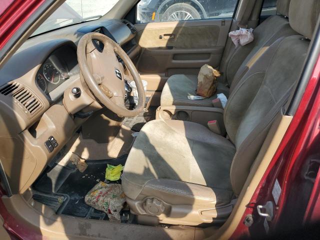 JHLRD78864C018248 - 2004 HONDA CR-V EX RED photo 7