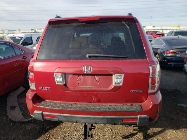 5FNYF18686B013041 - 2006 HONDA PILOT EX MAROON photo 6