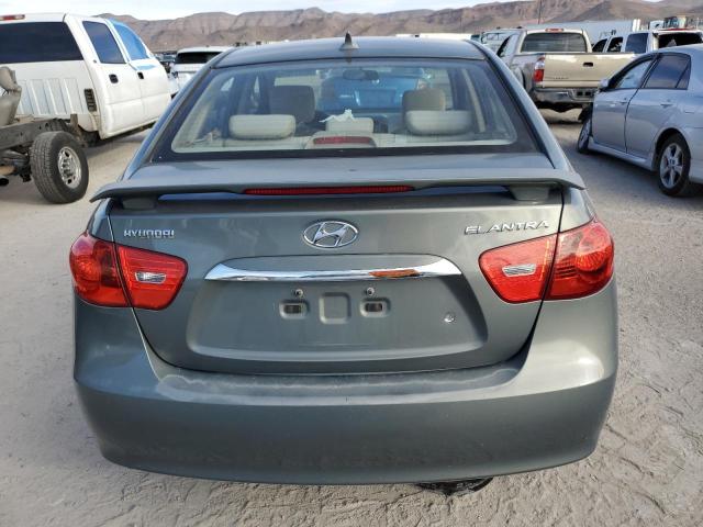 KMHDU4AD0AU956227 - 2010 HYUNDAI ELANTRA BLUE GRAY photo 6