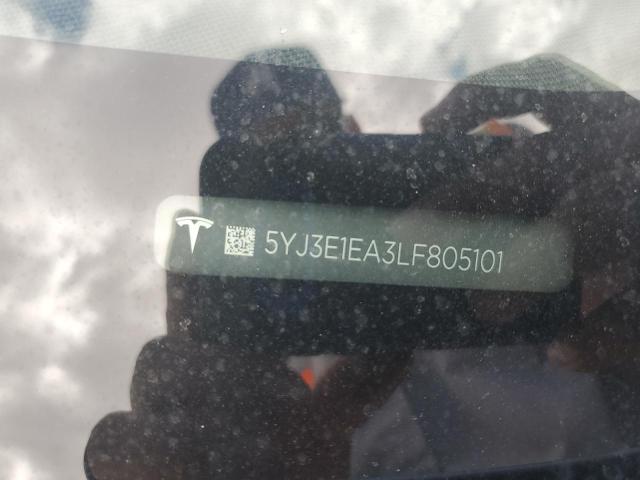 5YJ3E1EA3LF805101 - 2020 TESLA MODEL 3 WHITE photo 13