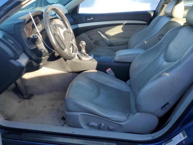 JNKCV64E28M100403 - 2008 INFINITI G37 BASE BLUE photo 7