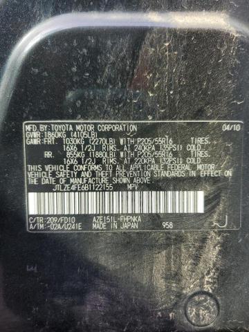 JTLZE4FE6B1122155 - 2011 TOYT SCION XB BLACK photo 12